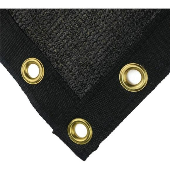 6 feet x 50 feet Privacy Screen Fence Heavy Duty Fencing Mesh Shade (Black) - Picture 4 of 6